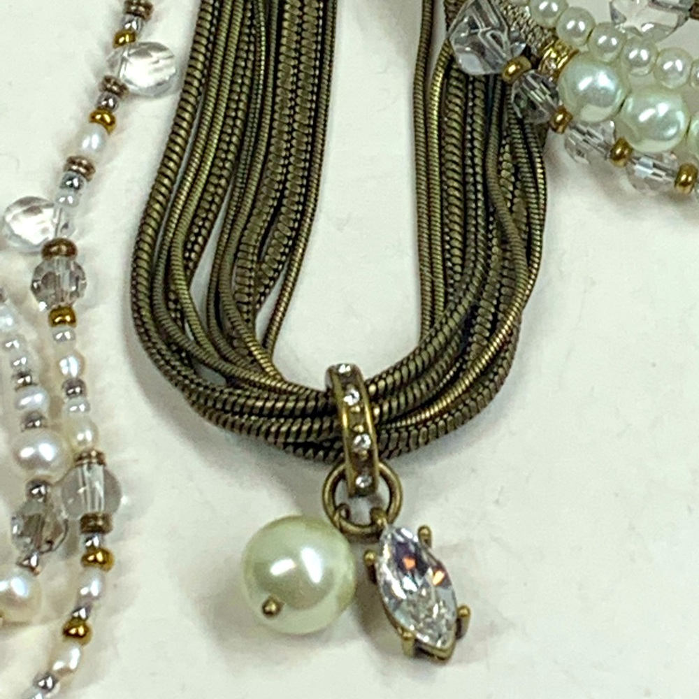 Silpada Dreamy Details necklace KRN0086 glass Pearl Swarovski crystals